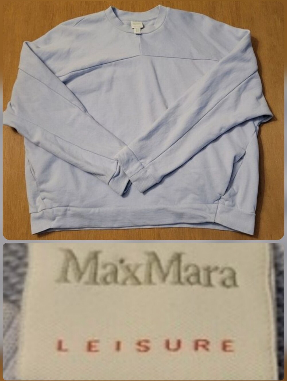 Max Mara Leisure Athletic Crop Top Sweatshirt Size Medium? Women's Light Color
